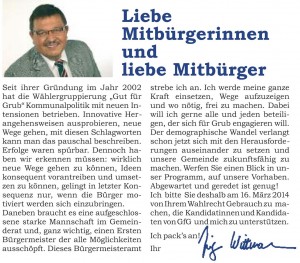 Begrüßung JW